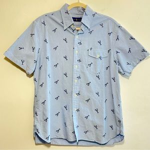 Ralph Lauren Oxford Button Lobster Shirt Men's Size L